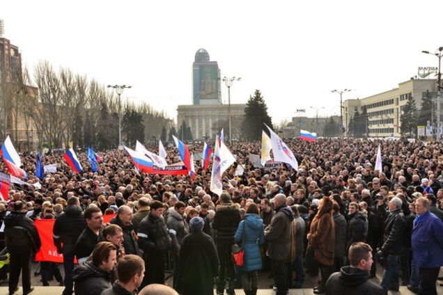 митинг в Донецке 1 марта 2014