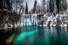 Замерзшие водопады Хорватии