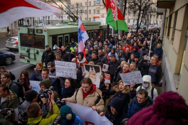 Протесты в Минске