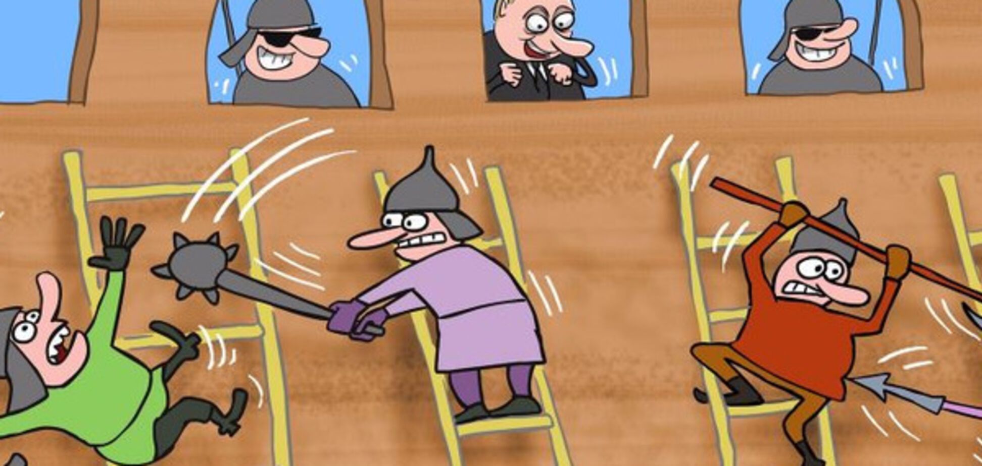 Карикатура Елкина