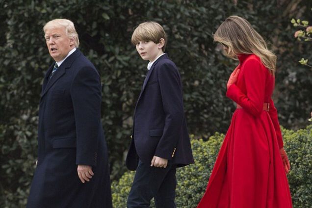 Первый визит Бэррона Трампа в Белый дом