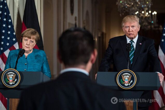 Ангела Меркель и Дональд Трамп
