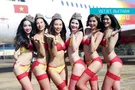 Стюардессы вьетнамского лоукостера VietJet
