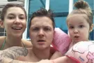 Женя Галич із дружиною і донькою