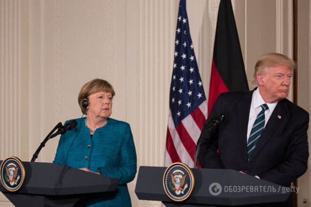 Дональд Трамп и Ангела Меркель