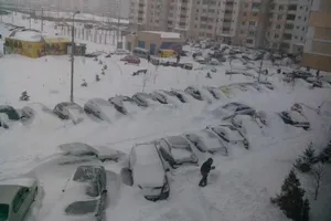 снегопад в Киеве