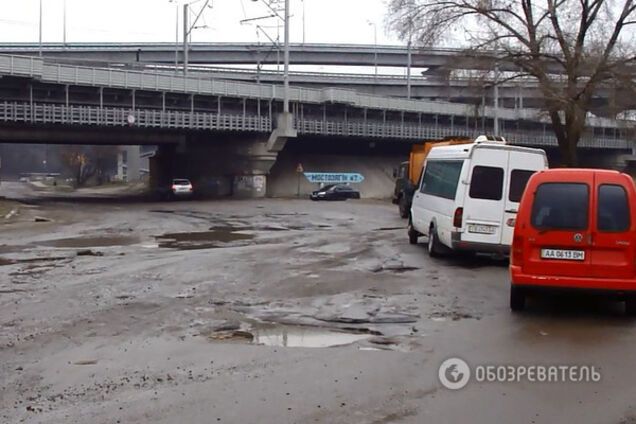 Разбитые дороги Киева