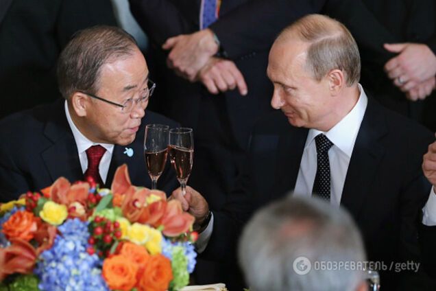 Пан Ги Мун и Путин