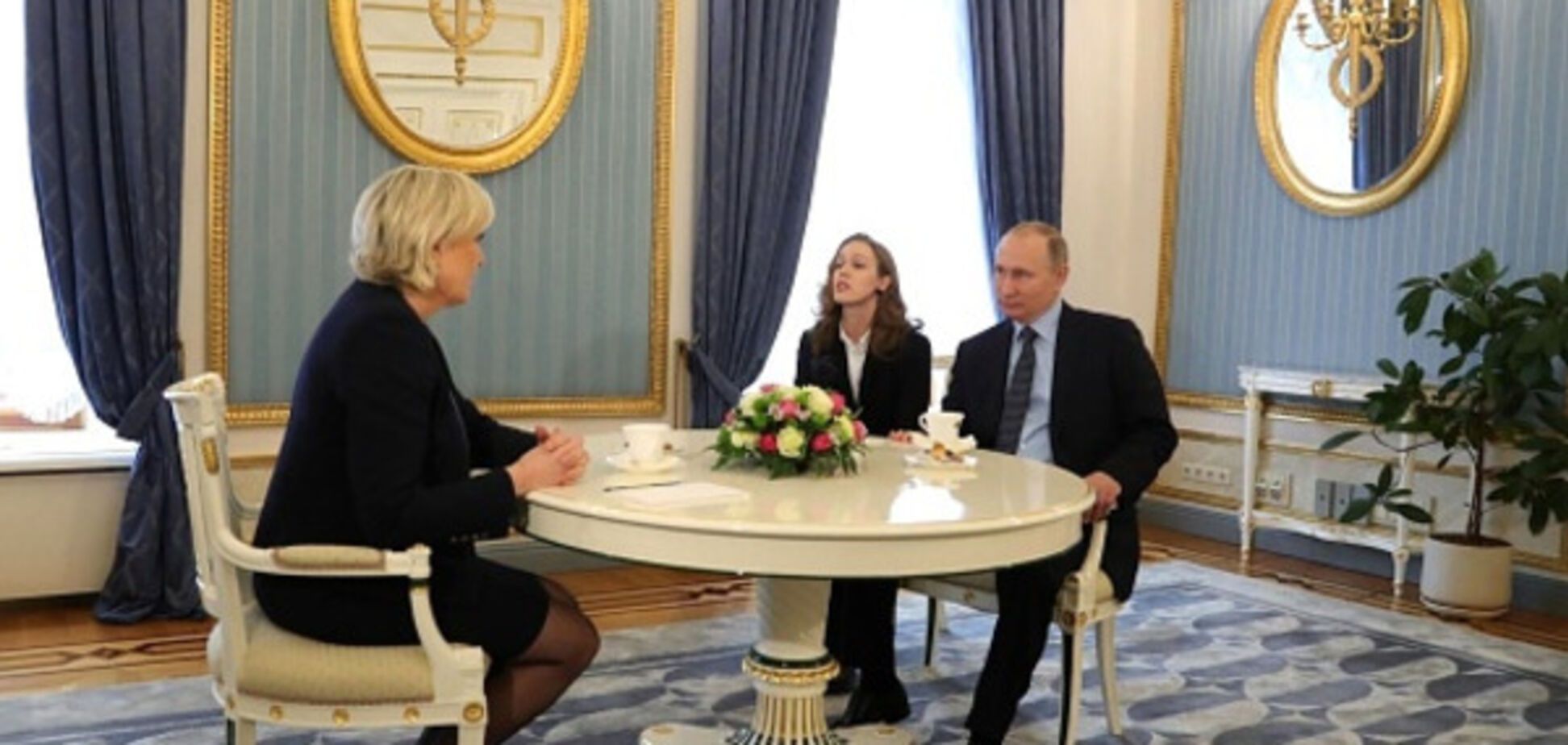 Путин и Ле Пен