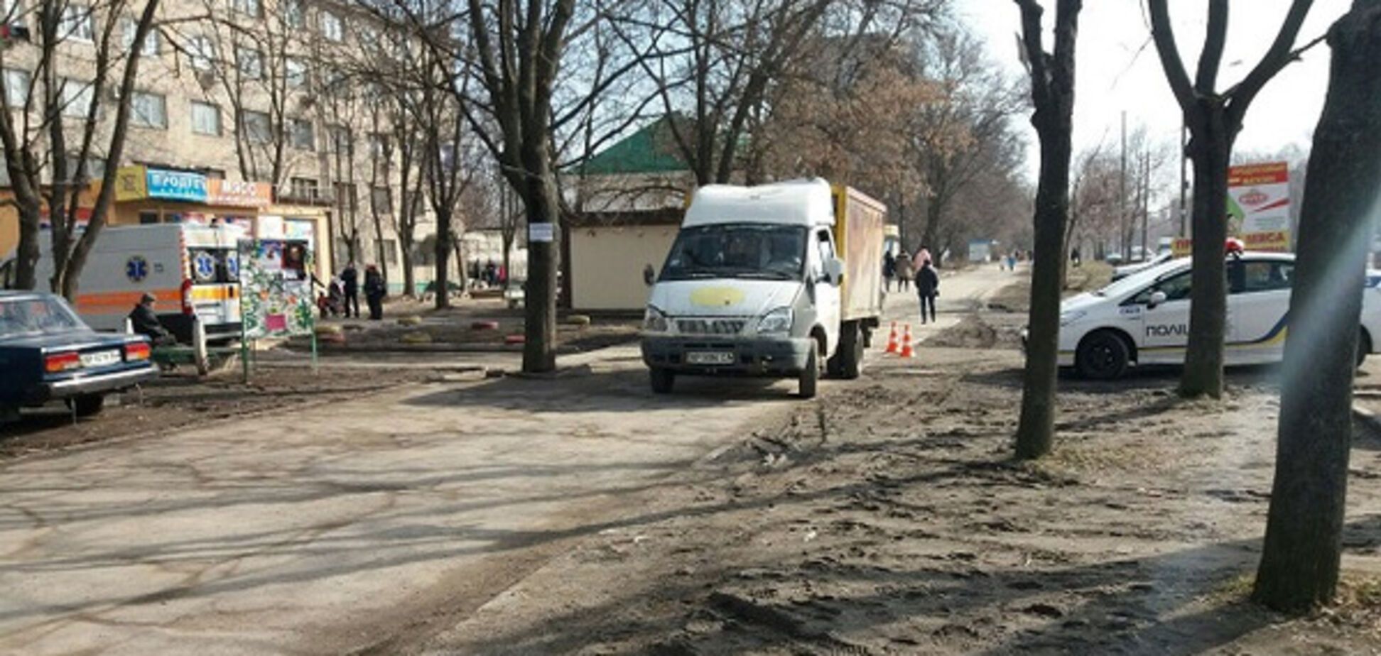 В Запорожье грузовой автомобиль сбил пожилую женщину (ФОТО)