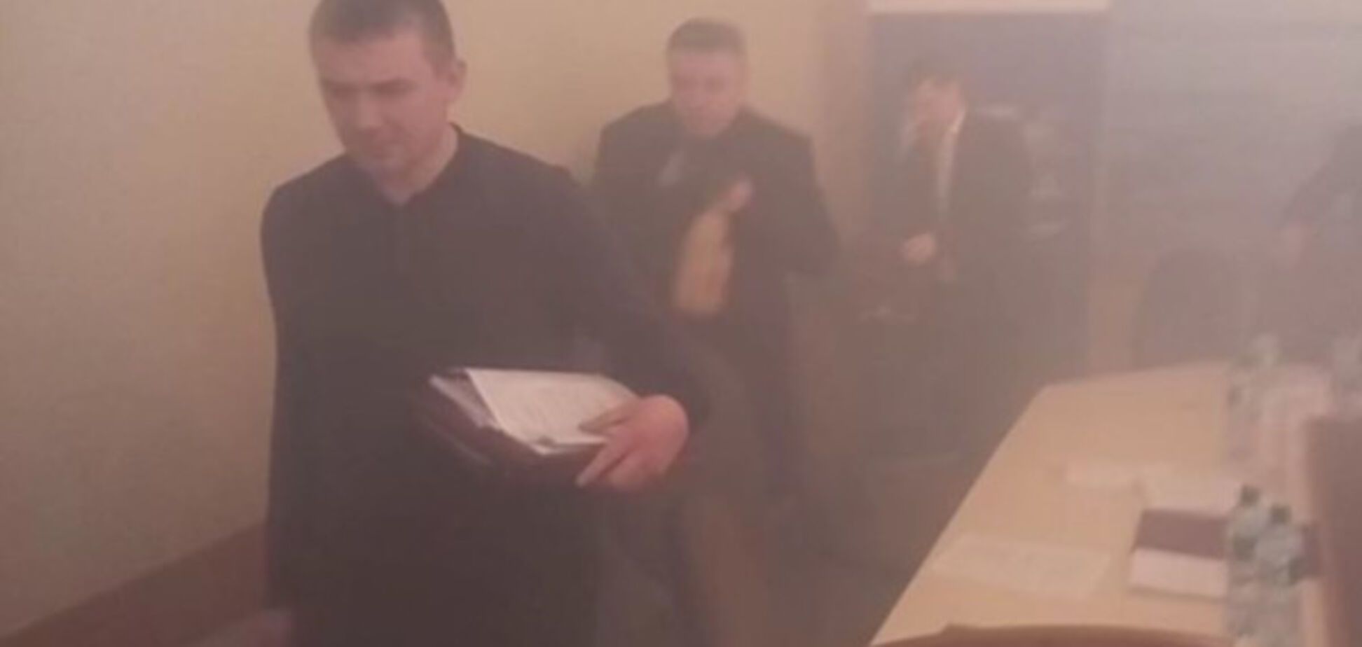 Дым в Сумской мэрии