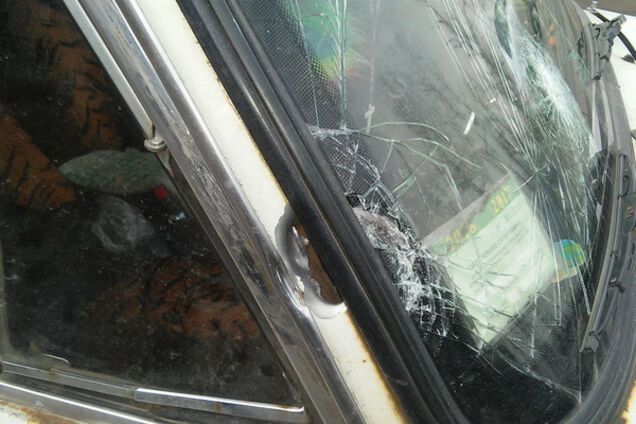 Обстрел автомобиля под Горловкой