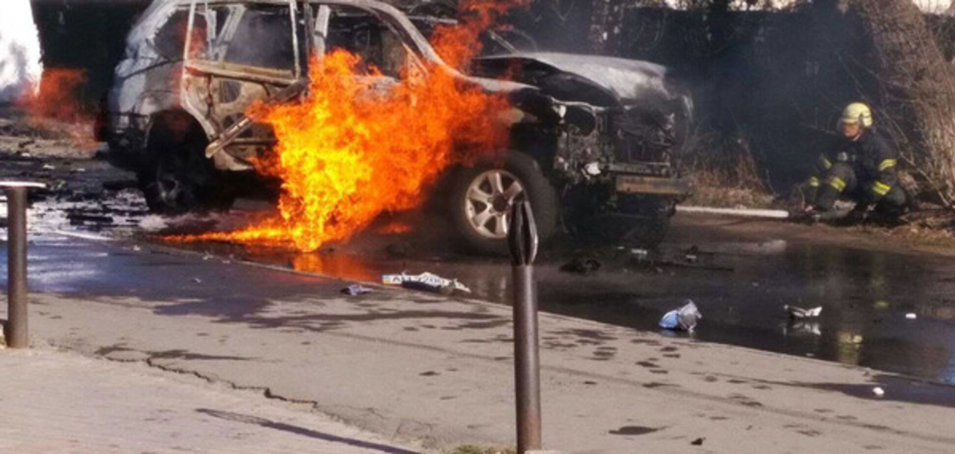 Взрыв авто в Мариуполе