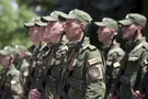 Солдаты вооруженных сил Южной Осетии
