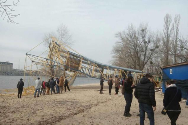 Канатный мост через Днепр