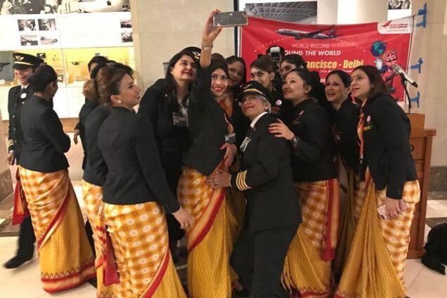 женский экипаж Air India