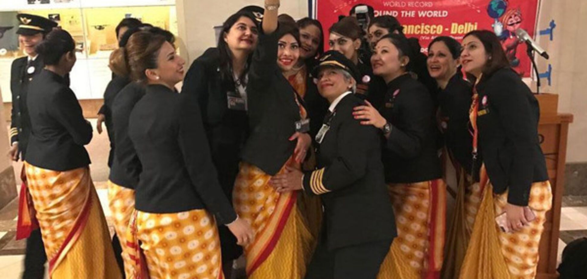 женский экипаж Air India