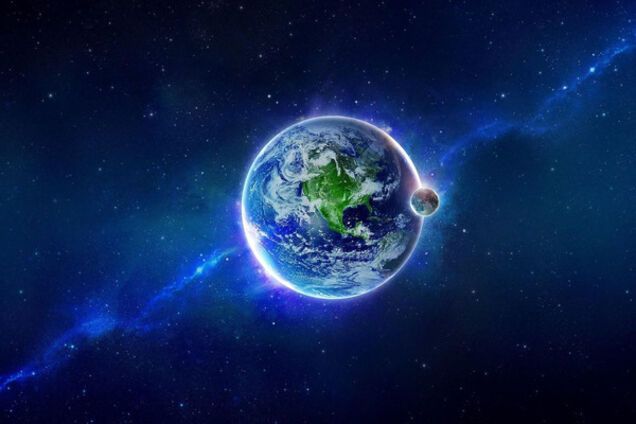 Земля и луна