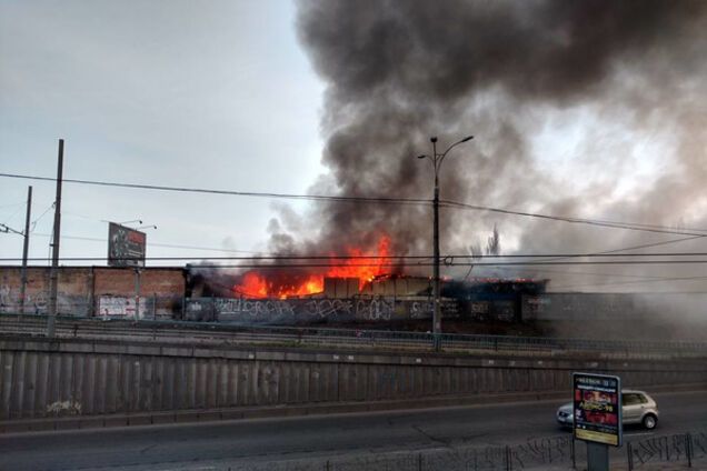 Пожар в Киеве