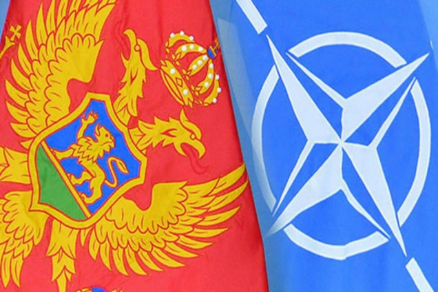 Прапори Чорногорії і НАТО