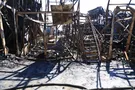 Последствия пожара на причале в Одессе