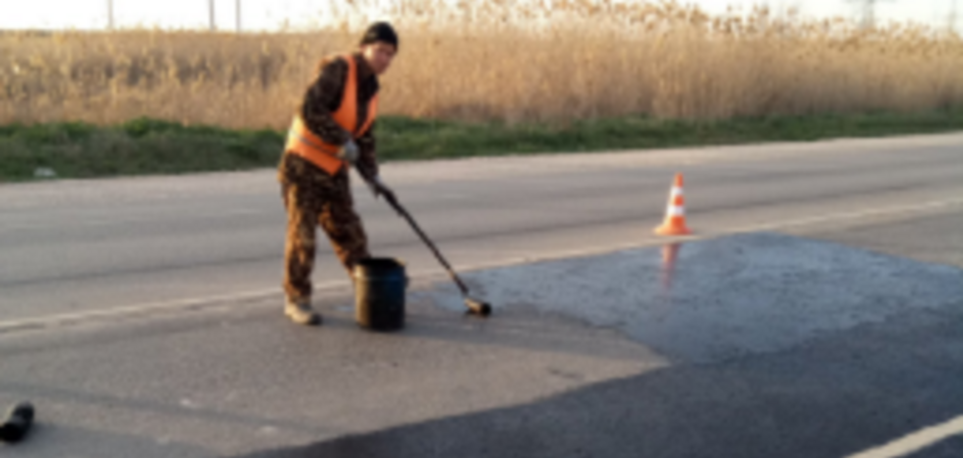 Покраска асфальта