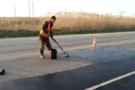 Покраска асфальта