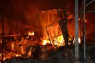 Пожар на причале в Одессе