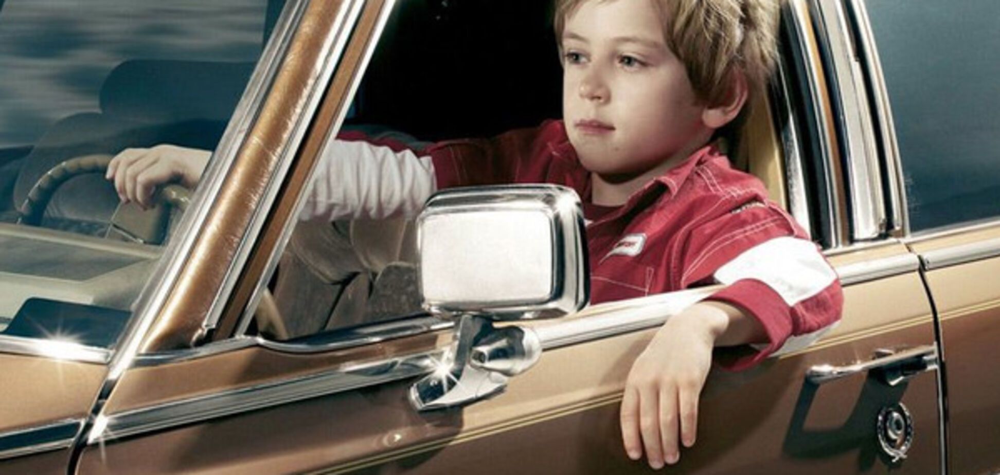 ребенок за рулем