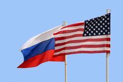 Прапори США і Росії
