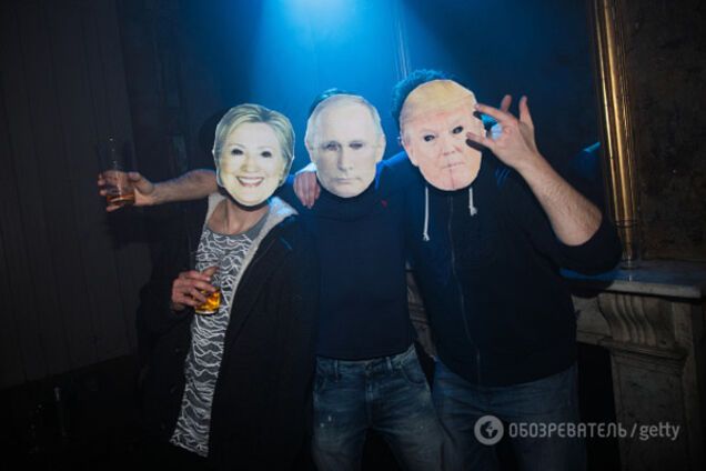 Лондонский паб, празднование иннаугурации Трампа