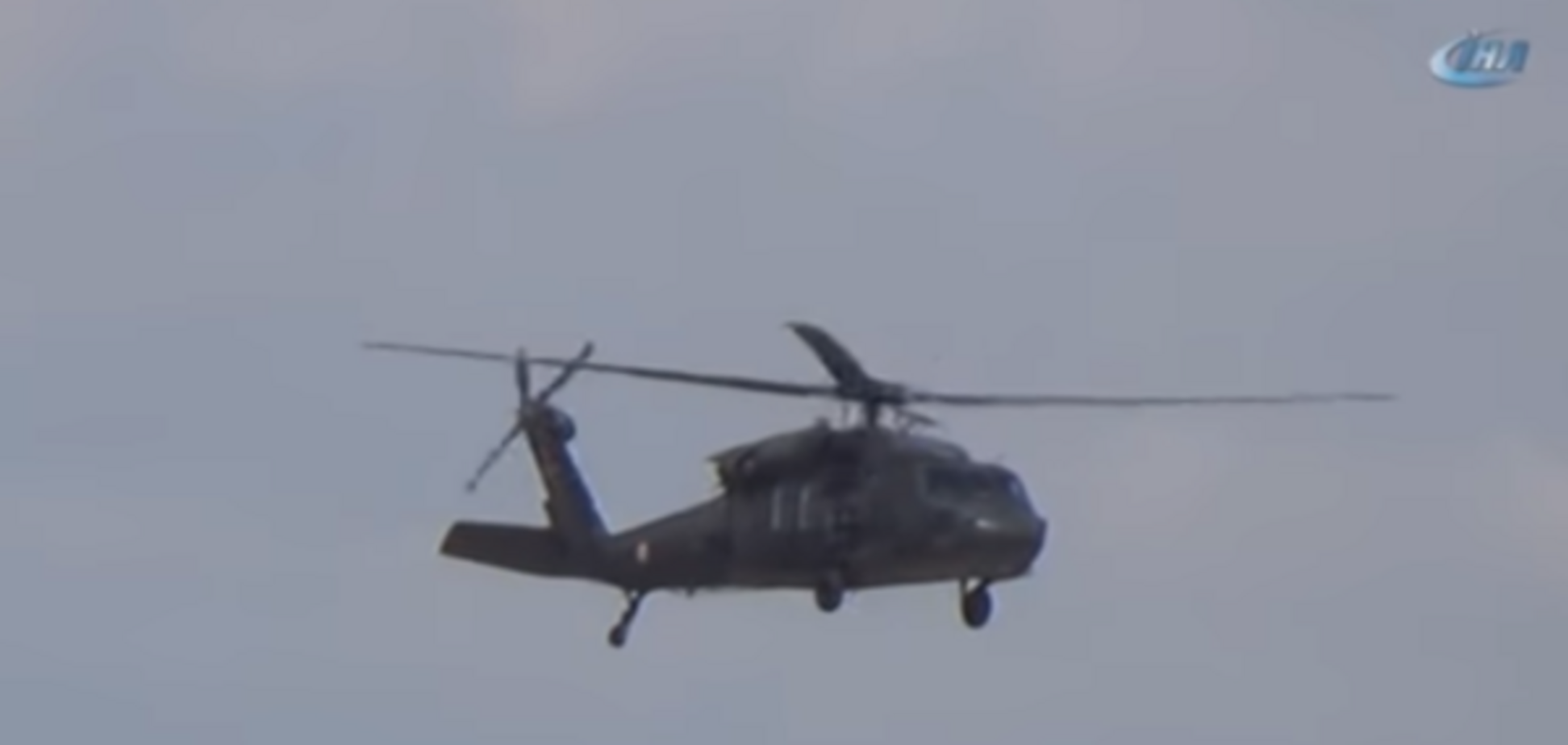 Крушение полицейского вертолета в Турции: в сеть попало видео катастрофы