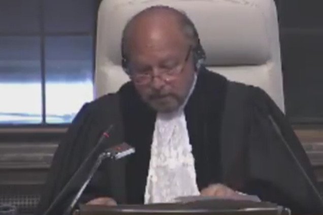 Председатель Международного суда ООН Суда Ронни Абрахам