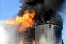 Взрыв на нефтебазе, иллюстрация