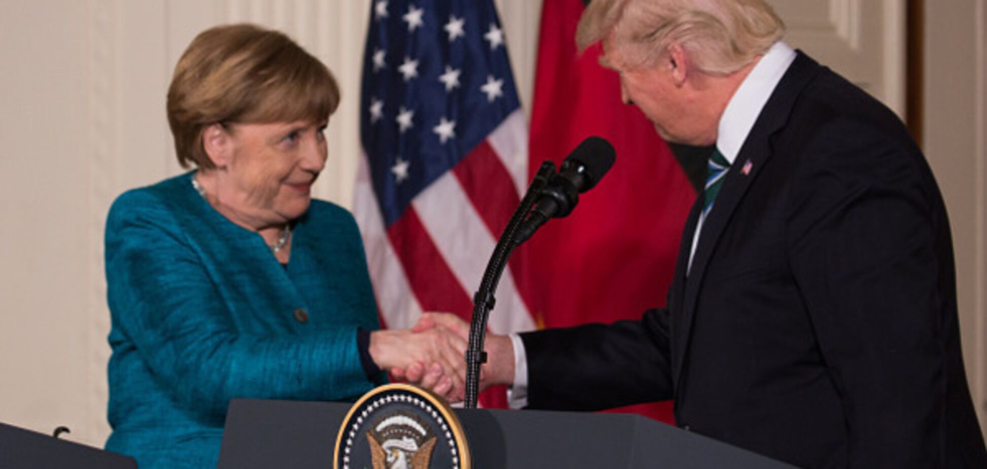 Ангела Меркель і Дональд Трамп