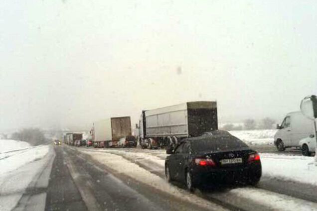 Пробка на трассе Киев-Одесса