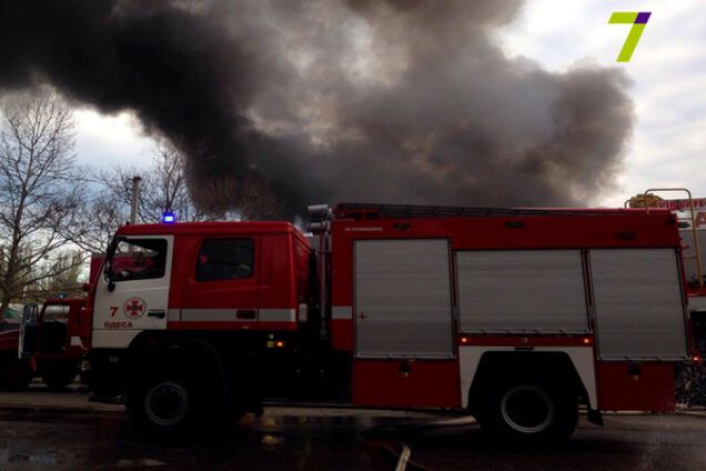Пожар в Одессе