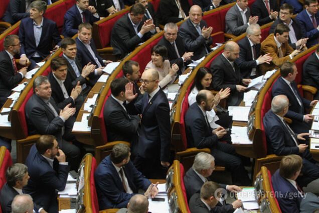 Яценюк в Раде