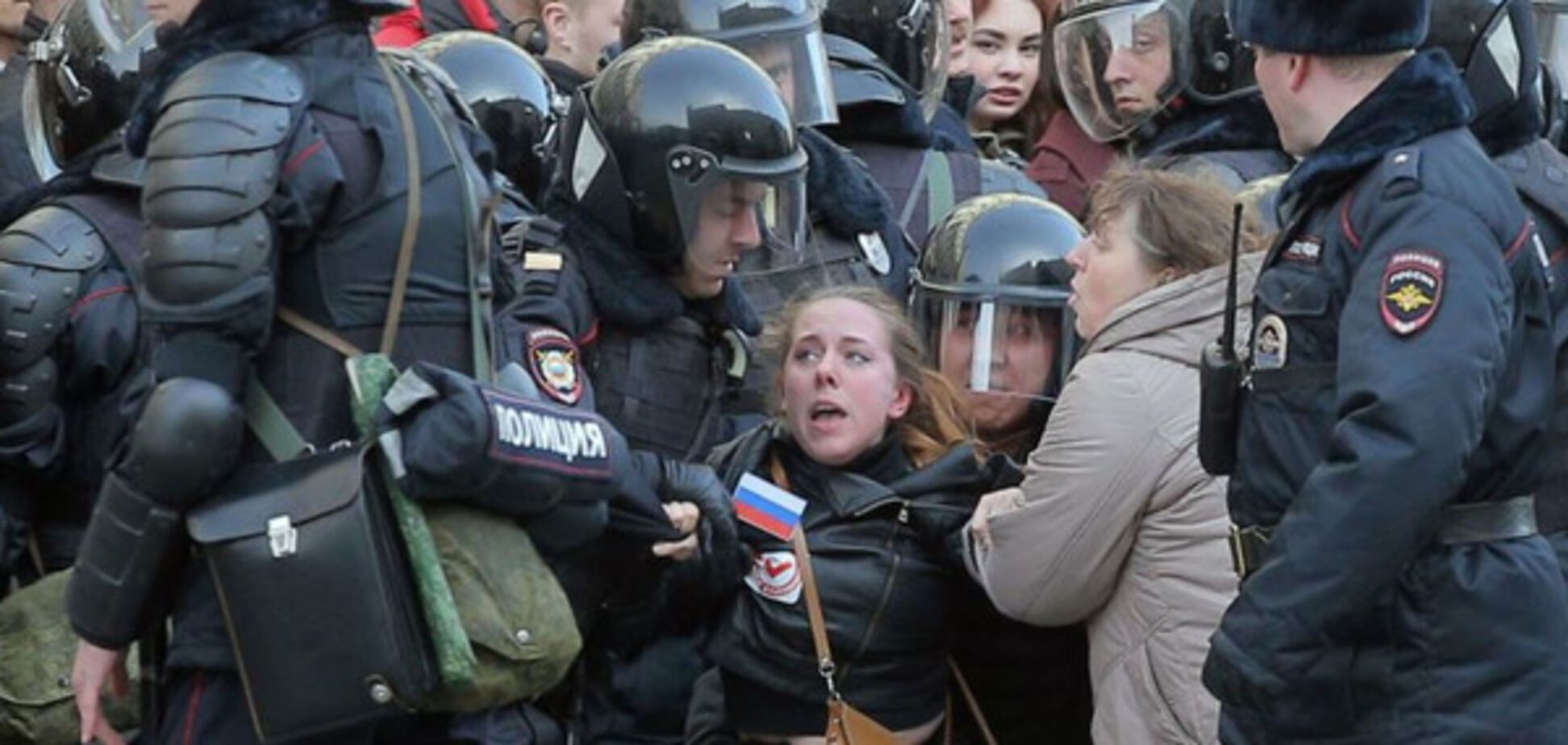 Задержания, Россия, протест