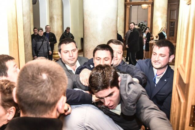 Драка в Одесской мэрии