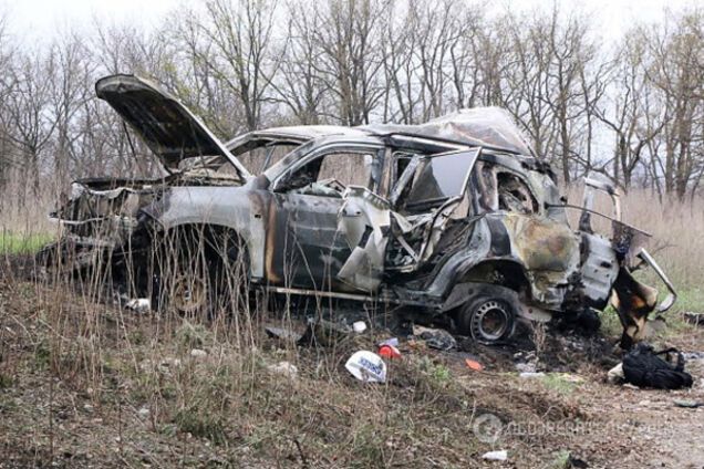 Подрыв авто ОБСЕ на Донбассе