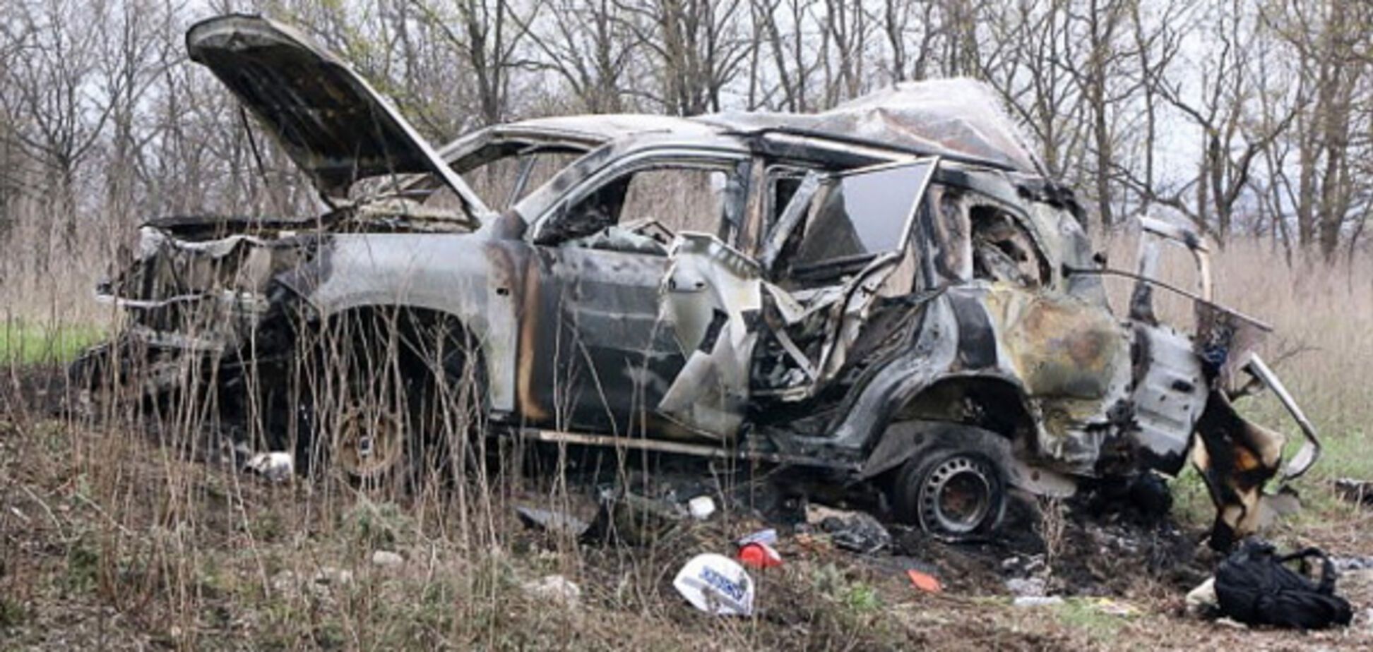 Підрив авто ОБСЄ на Донбасі