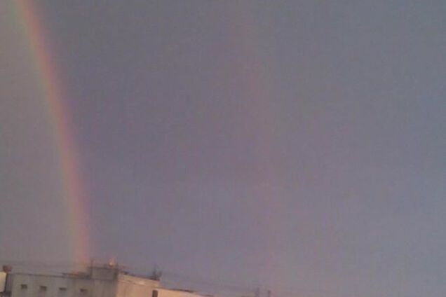 Двойная радуга в Киеве