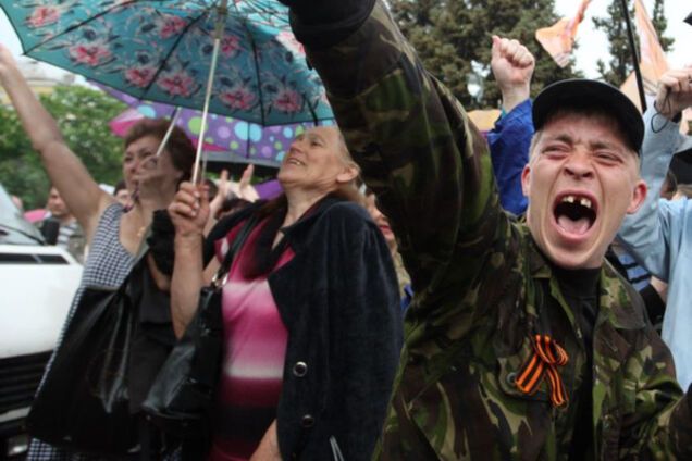 Луганськ, 2014, пророссийские митинги