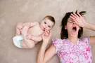уставшая мама