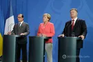 Меркель Порошенко Олланд
