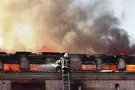 Пожар на складе в Чернигове