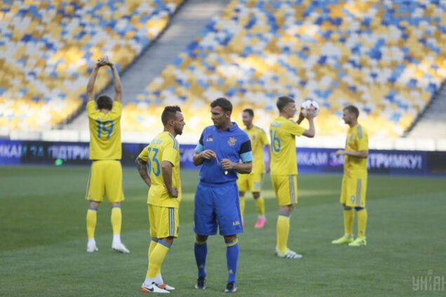 Сборная Украины тренировка