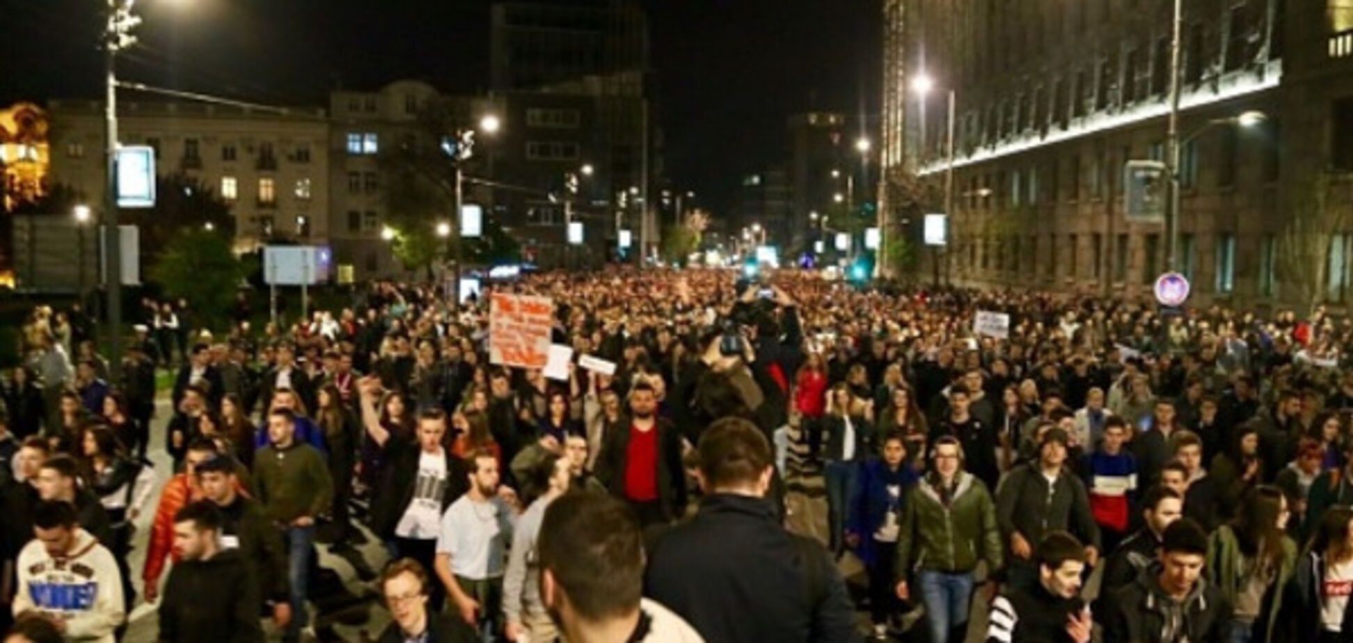 Протесты в Сербии