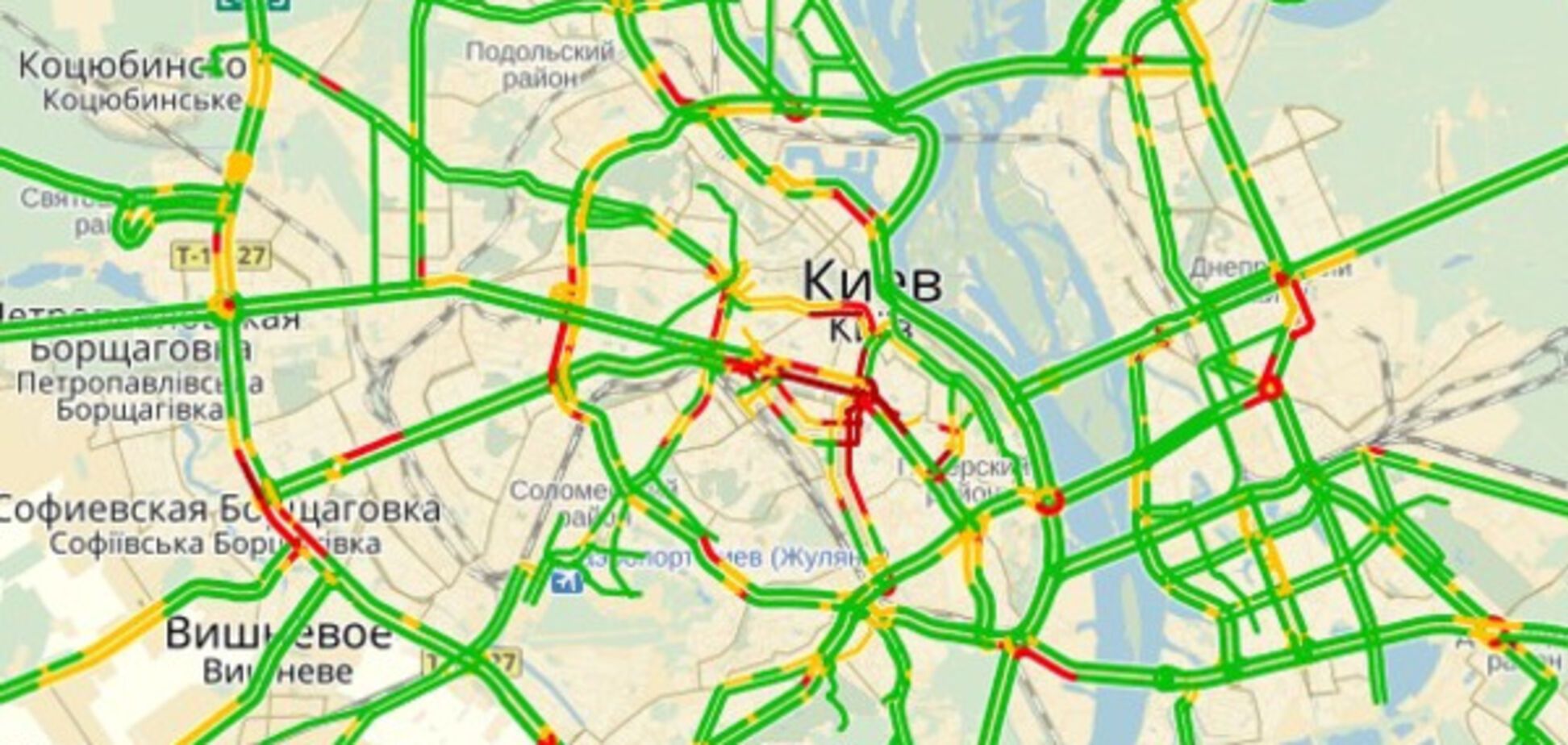 Пробки в Киеве